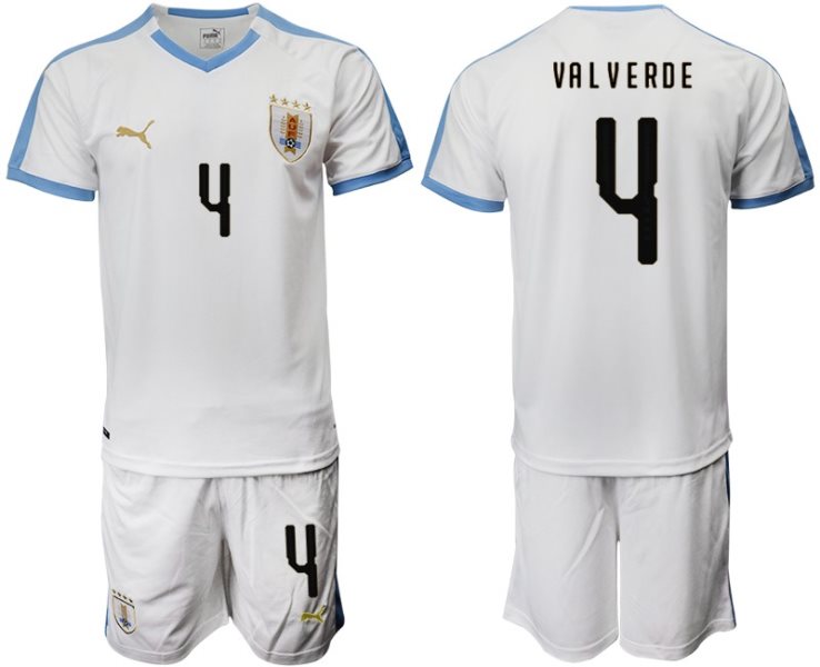 2019-20 Uruguay 4 VA L V ERDE Away Soccer Men Jersey