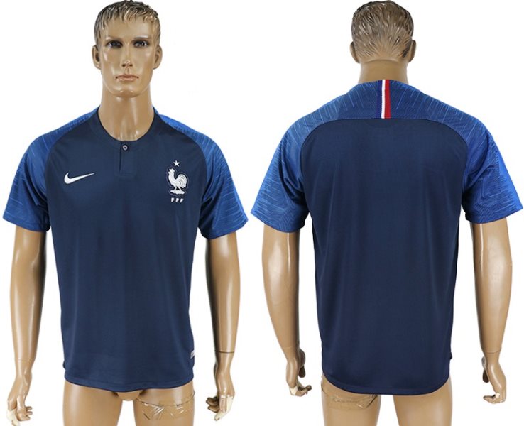 France Home 2018 FIFA World Cup Thailand Soccer Men Jersey