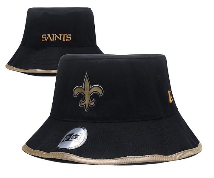 NFL Saints Black Wide Hat