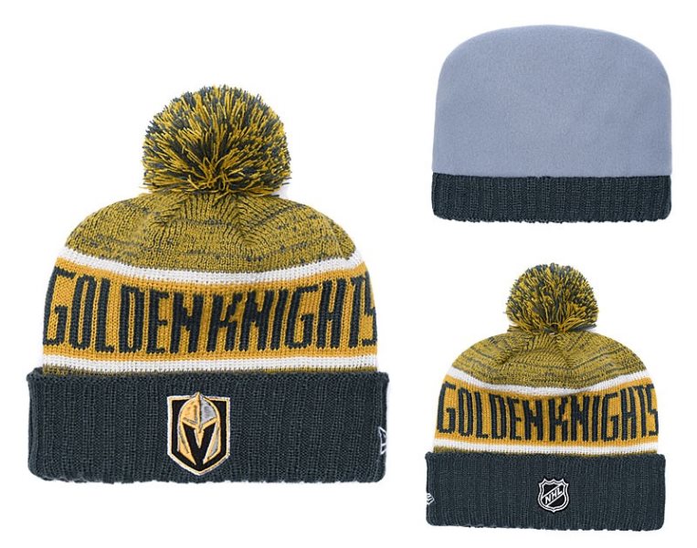 NHL Vegas Golden Knights Fresh Logo Gray Knit Hat
