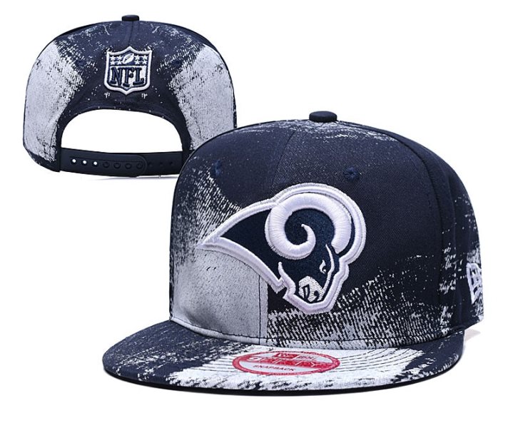 NFL Rams Team Logo Navy Adjustable Hat SG