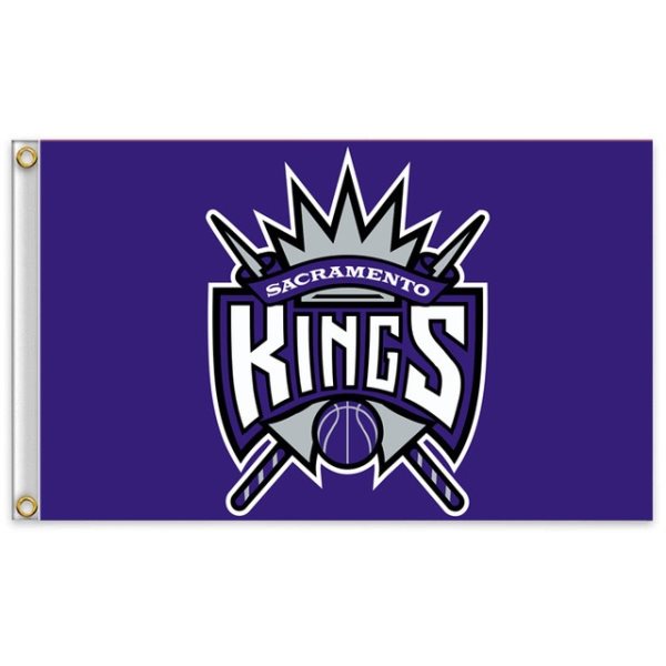 NBA Kings Purple Team Flag 1