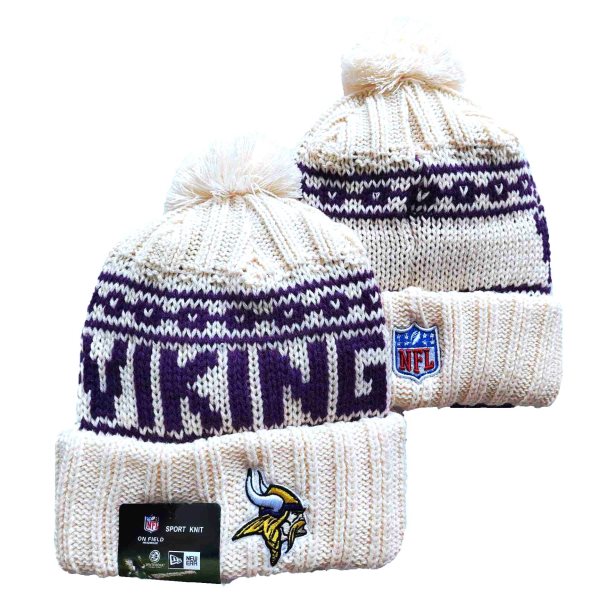 NFL Vikings White 2021 New Knit Hat