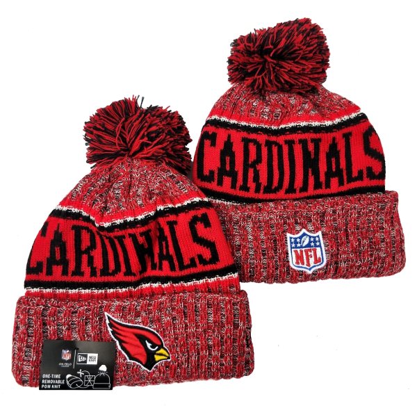 NFL Cardinals Team Logo Red Pom Knit Hat YD