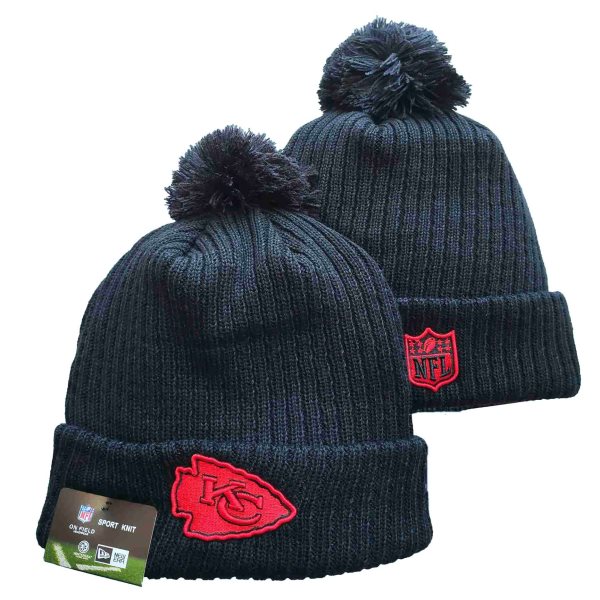 NFL Chiefs Black Knit Hat