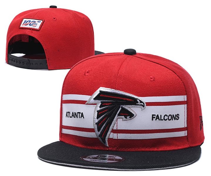 NFL Falcons Team Logo Red 100th Season Adjustable Hat YD