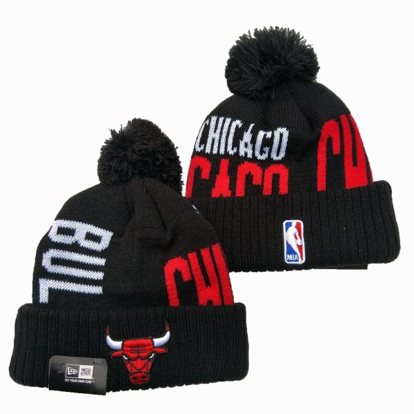 NBA Chicago Bulls Black Knit Hat