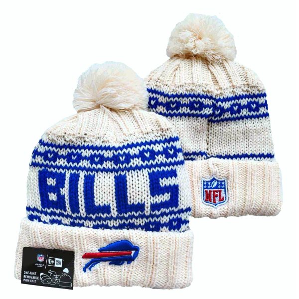 NFL Bills White 2021 New Knit Hat