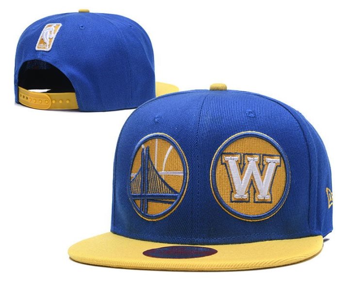NBA Warriors Team Logo Blue Adjustable Hat GS