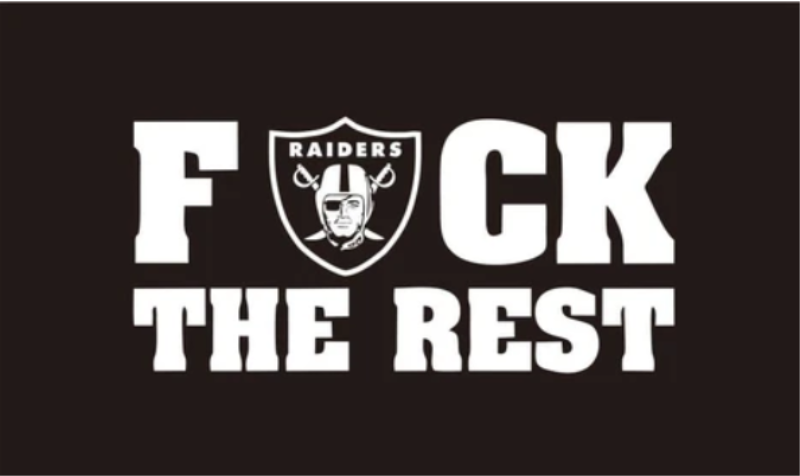 NFL Raiders Back Flag