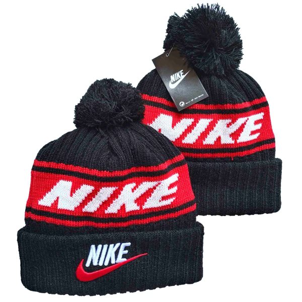Nike Black Red 2021 New Knit Hat'