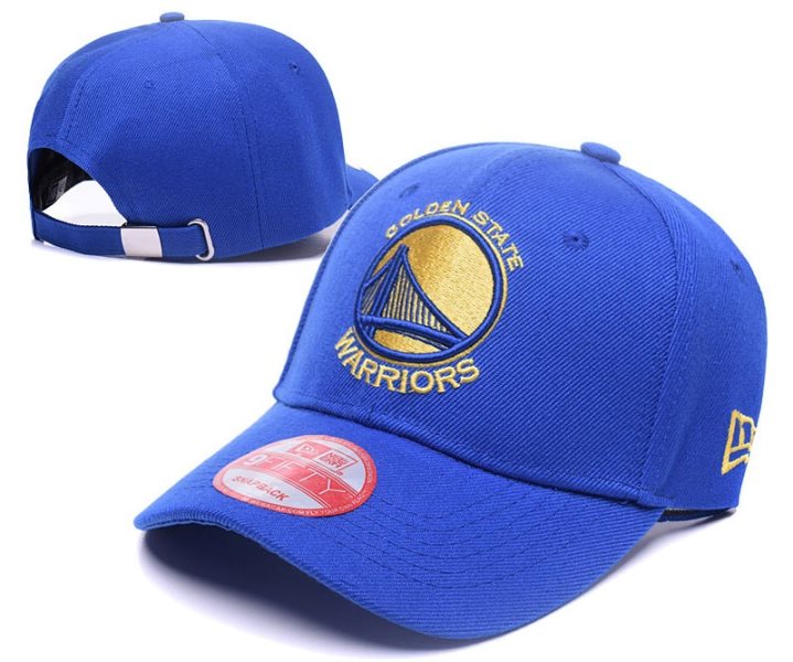NBA Warriors Team Logo Blue Adjustable Hat