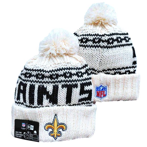 NFL Saints White 2021 New Knit Hat