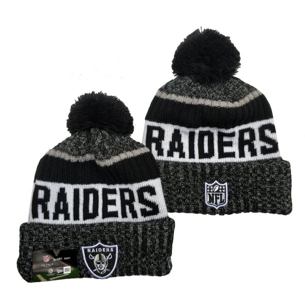 NFL Raiders Grey Knit Hat