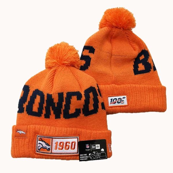 NFL Denver Broncos New Era 2019 Sideline Road Reverse Sport Knit Hats 012