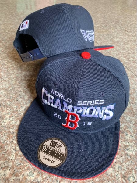 MLB Red Sox Gray 2018 World Series Champions Adjsutable Hat YD