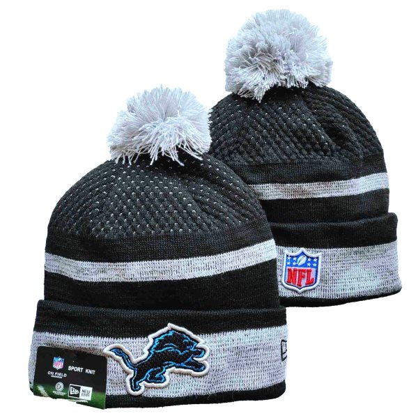 NFL Lions Black Knit Hat