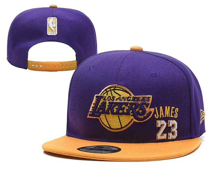 NBA Lakers Fresh Logo Purple Adjustable Hat YD