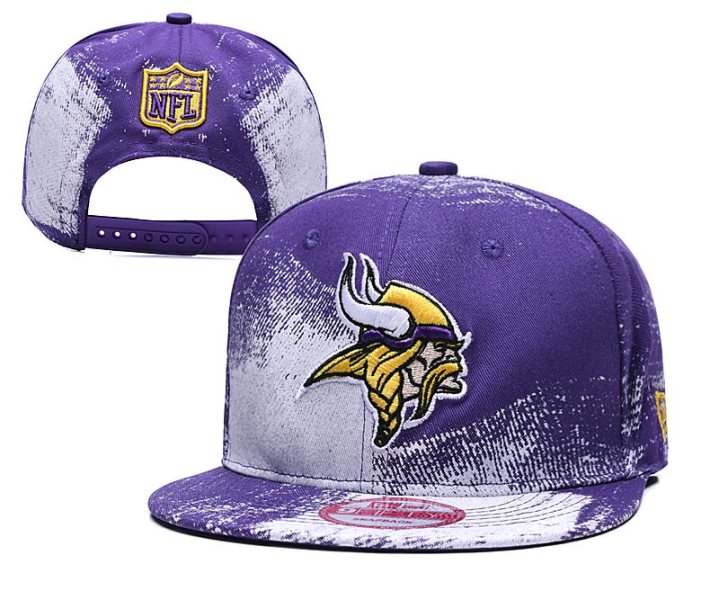 NFL Vikings Team Logo Purple Adjustable Hat SG