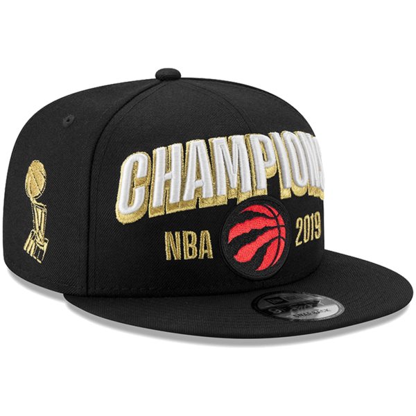 NBA Raptors Team Logo Black 2019 NBA Finals Champions Adjustable Hat SG