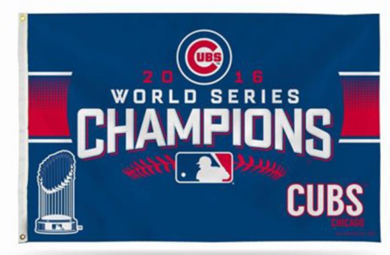 MLB Chicago Cubs 2016 World Series Champions Flag 1