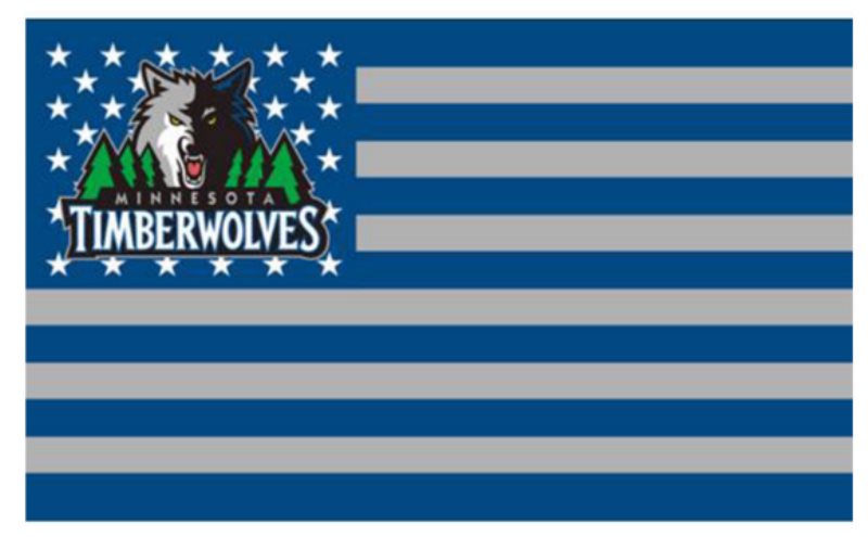 NBA Minnesota Timberwolves Team Flag 2