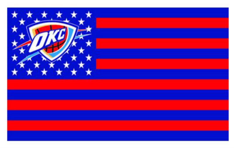 NBA Oklahoma City Thunder Team Flag 1