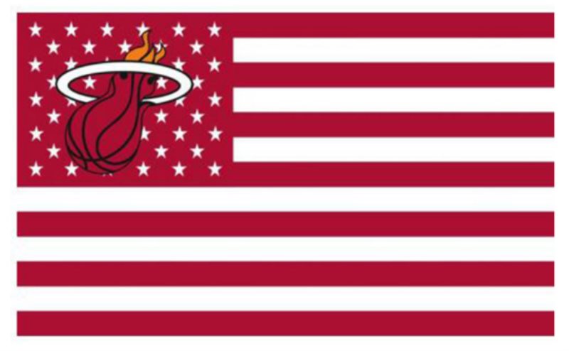 NBA Miami Heat Team Flag 1