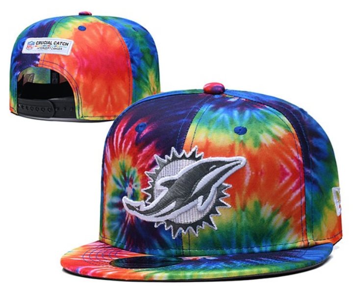 NFL Dolphins Stitched Crucial Catch Snapback Hats 040
