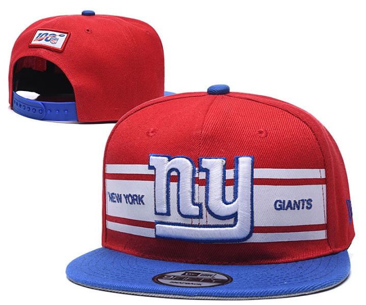 NFL Giants Team Logo Red 100th Season Adjustable Hat YD