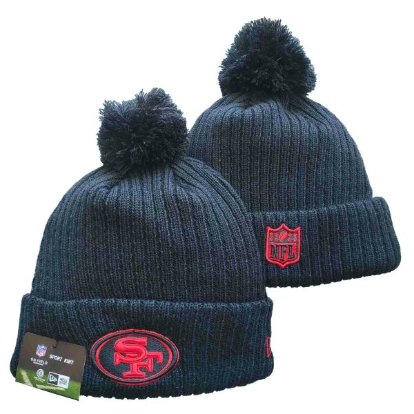 NFL 49ers Black Knit Hat