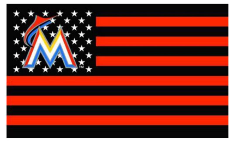 MLB Miami Marlins Team Flag 2