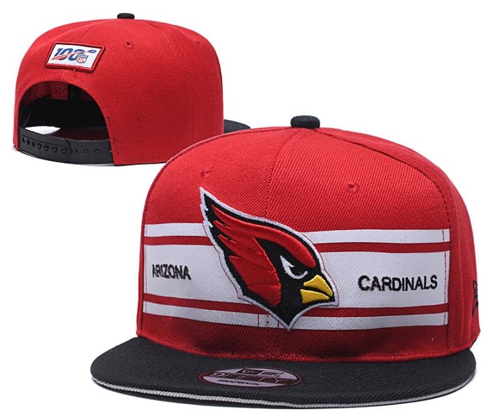 NFL Cardinals Team Logo Red 100th Season Adjustable Hat YD
