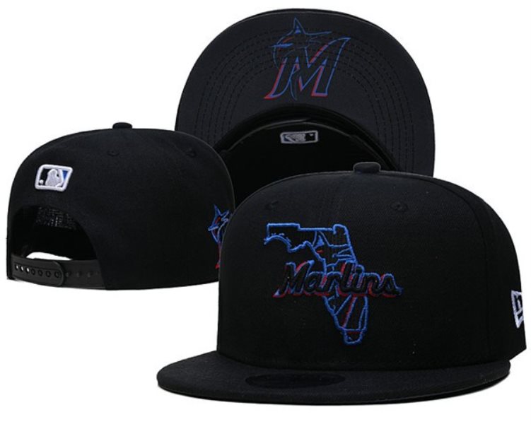 Miami Marlins Snapback Hats 004