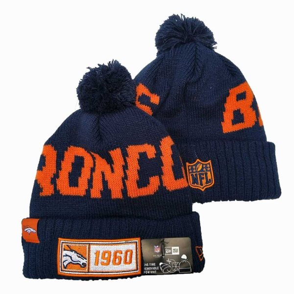 NFL Denver Broncos New Era 2019 Sideline Road Reverse Sport Knit Hats 013