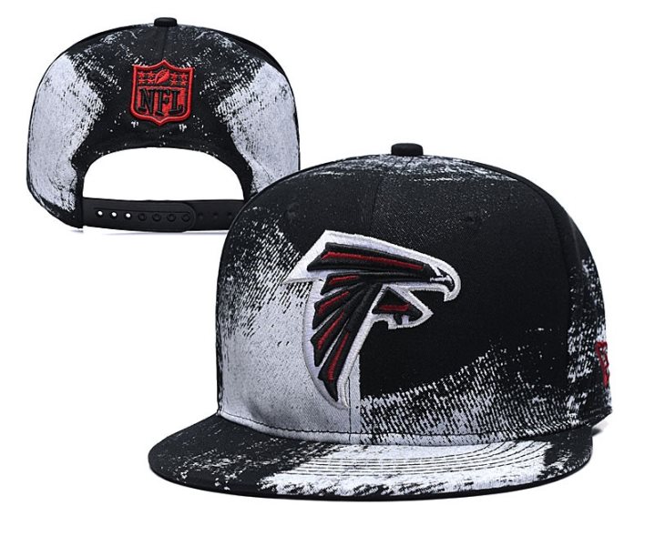 NFL Falcons Team Logo Black Adjustable Hat SG