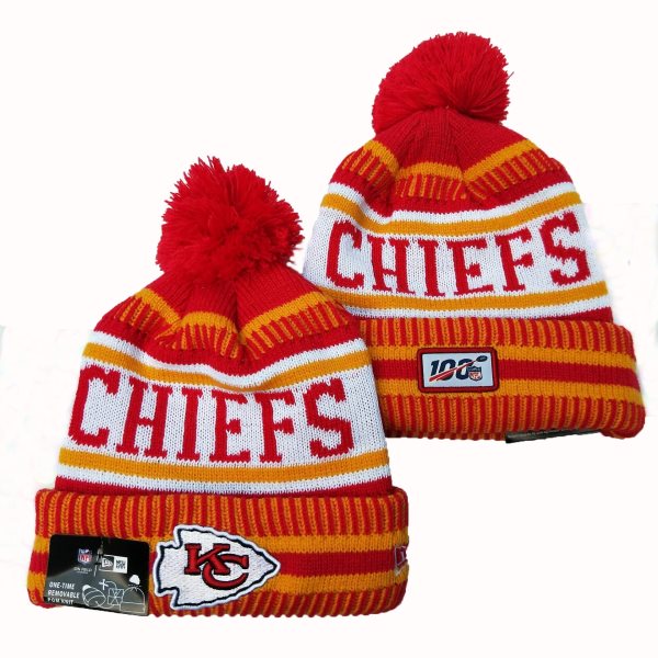 NFL Kansas City Chiefs New Era 2019 100th Season Knit Hats 021