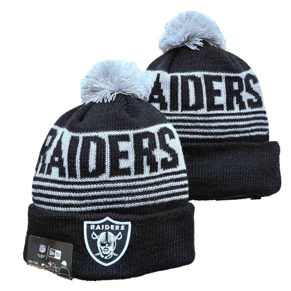 NFL Raiders Black Knit Hat