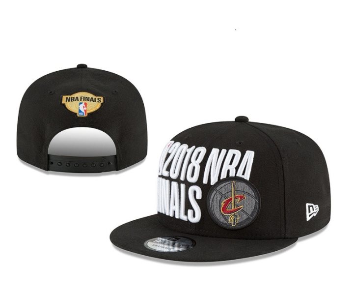 NBA Cavaliers Black 2018 NBA Finals Adjustable Hat YD