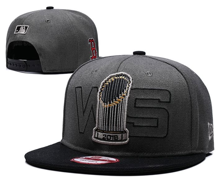MLB Red Sox 2018 World Series Champions Gray Adjustable Hat