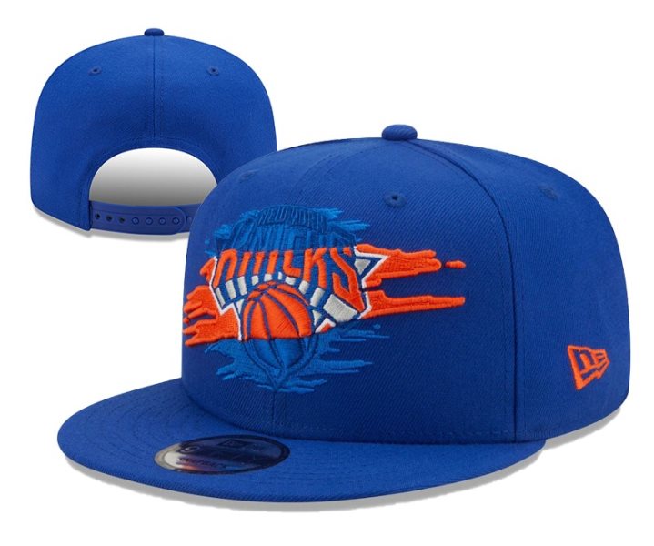 NBA Knicks Team Logo Tear Blue New Era Adjustable Hat YD