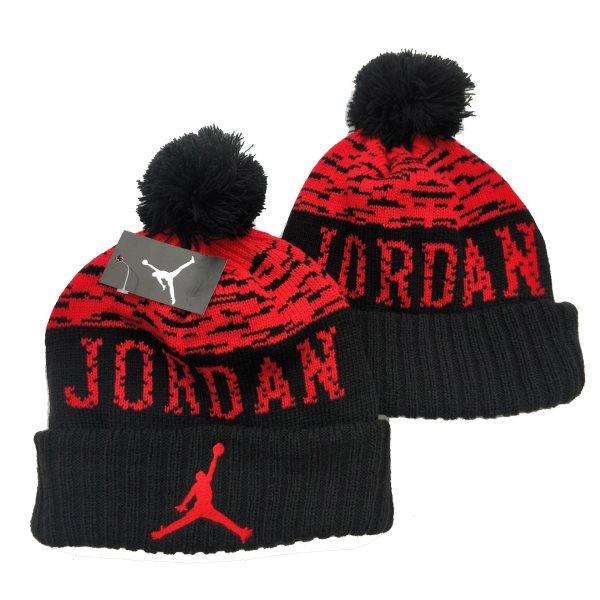 Nike Jordan 2020 Black Red Knit Hat