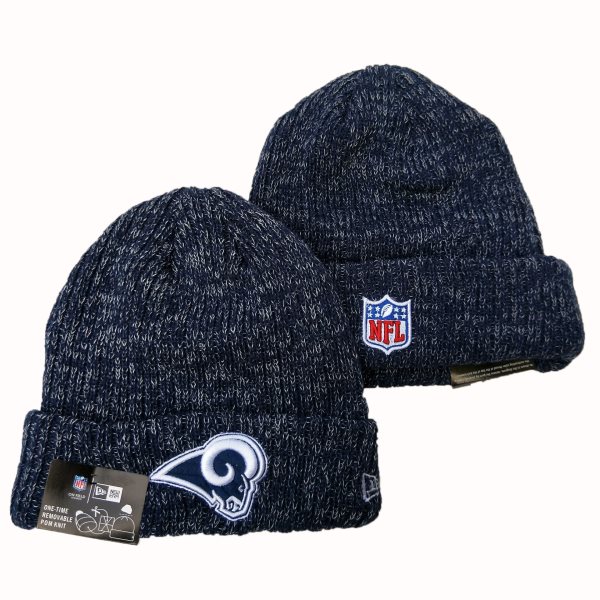 NFL Los Angeles Rams New Era 2019 Sideline Road Reverse Sport Knit Hats 015