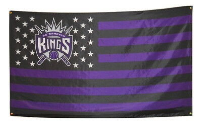 NBA Kings Purple Team Flag 2