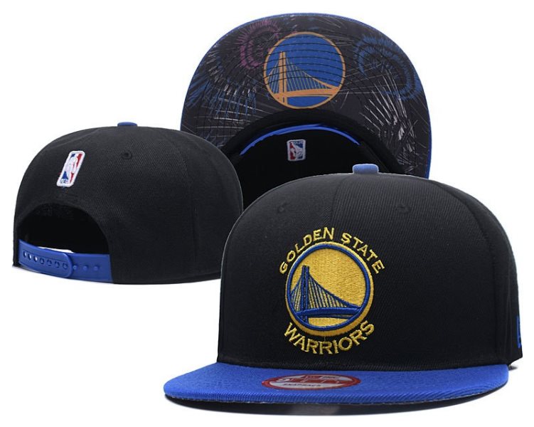 NBA Golden State Warriors Black Snapback Hat