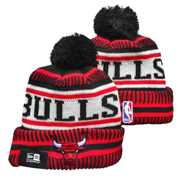 NBA Bulls Knit Red Hat