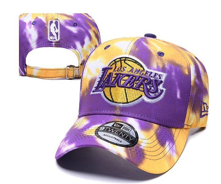 NBA Lakers Team Logo Purple Peaked Adjustable Fashion Hat YD