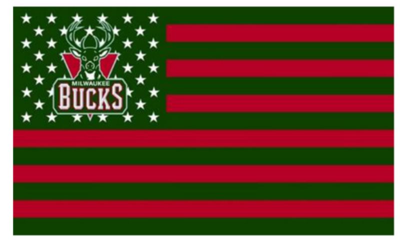 NBA Milwaukee Bucks Team Flag 1