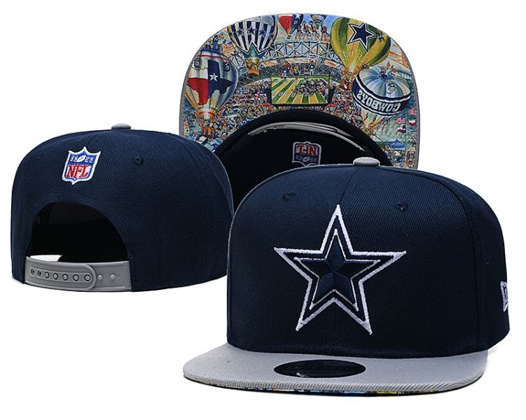 NFL Cowboys Fresh Logo Black Adjustable Hat TX