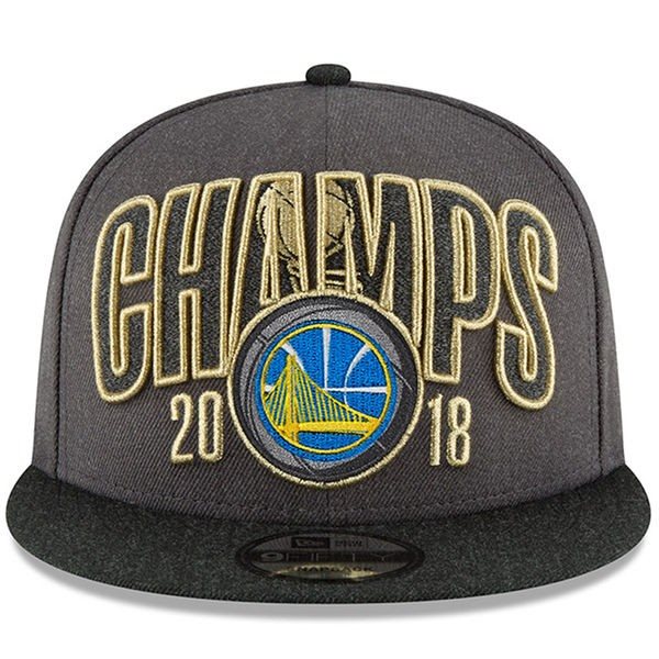 NBA Golden State Warriors 2018 NBA Finals Champions Gray Snapback Ajustable Hat